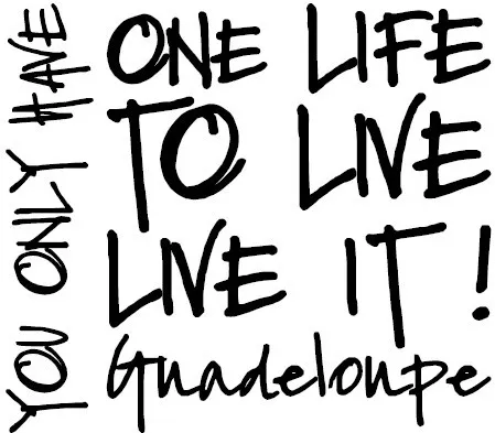 ONE LIFE TO LIVE LIVE IT ! Guadeloupe YOU ONLY HAVE