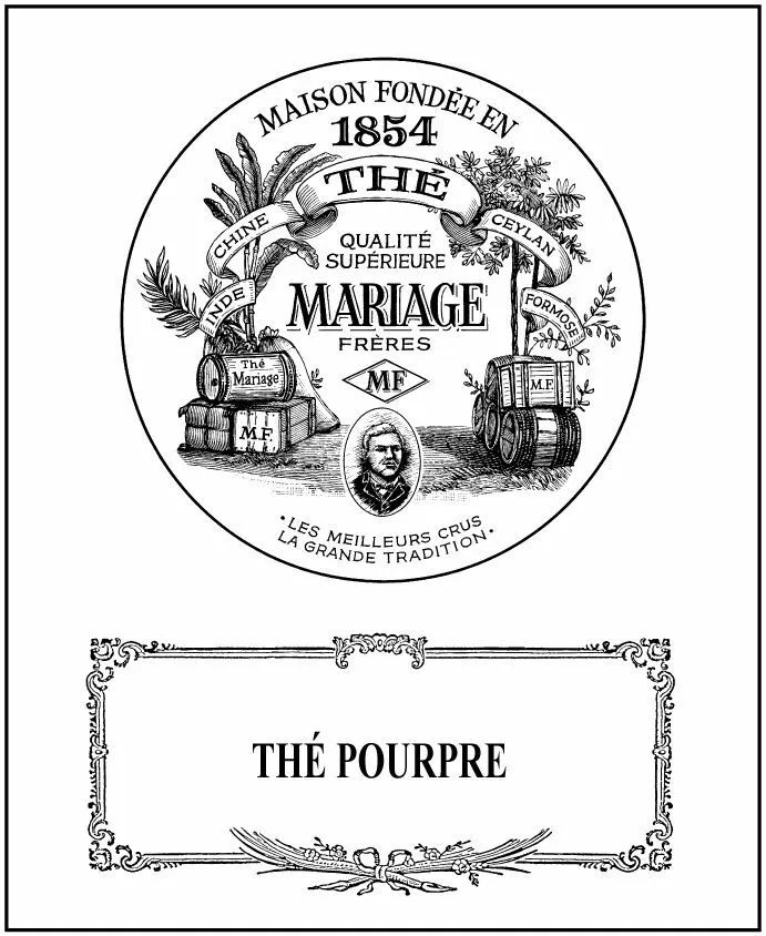 THE POURPRE Maison fondée en 1854 Thé qualité supérieure MARIAGE FRERES MF 
