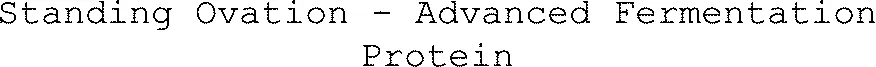 Standing Ovation - Advanced Fermentation Protein