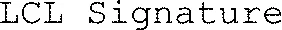 LCL Signature 