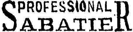 PROFESSIONAL SABATIER