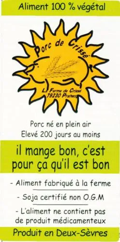 PORC DE CRISSE IL MANGE BON, CEST POUR CA QU IL EST BON