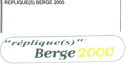 REPLIQUE(S) BERGE 2000