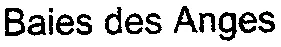 Baies des Anges