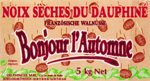 NOIX SECHES DU DAUPHINE BONJOUR L'AUTOMNE