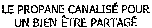 LE PROPANE CANALISÉ POUR UN BIEN-ÊTRE PARTAGÉ