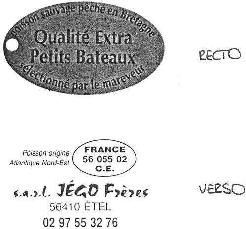 QUALITE EXTRA PETITS BATEAUX JEGO FRERES