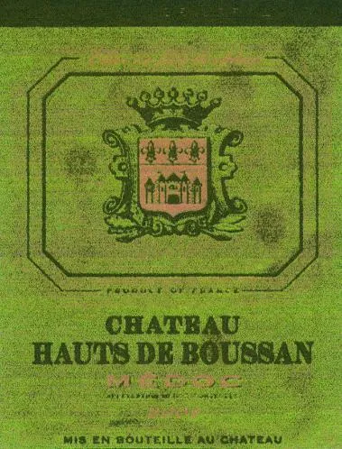 CHATEAU HAUTS DE BOUSSAN