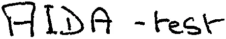 AIDA – test –