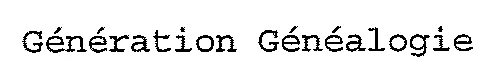 Génération Généalogie