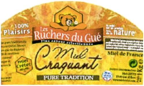 100% PLAISIRS LES RUCHERS DU GUE MIEL CRAQUANT MIEL CRETET