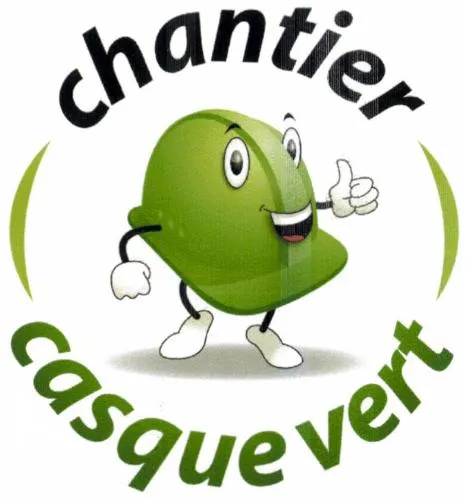 chantier casque vert