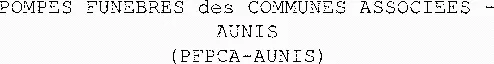 POMPES FUNEBRES des COMMUNES ASSOCIEES - AUNIS (PFPCA-AUNIS)