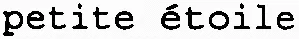 petite étoile