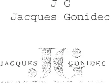 JG JACQUES GONIDEC