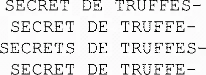 SECRET DE TRUFFES- SECRET DE TRUFFE- SECRETS DE TRUFFES- SECRET DE TRUFFE-