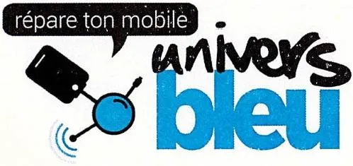 répare ton mobile univers bleu