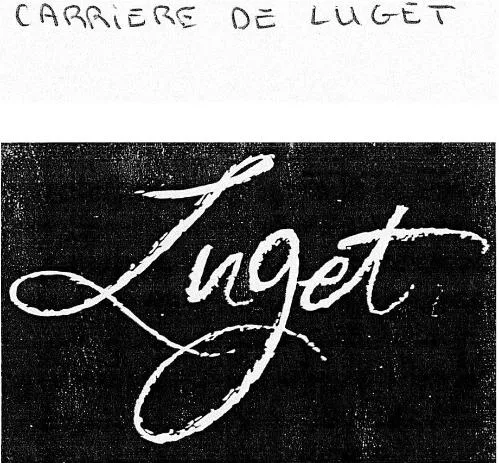 CARRIERE DE LUGET Luget