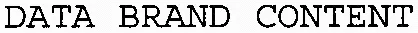 DATA BRAND CONTENT