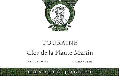 TOURAINE Clos de la Plante Martin VAL DE LOIRE VIN BLANC SEC CHARLES JOGUET