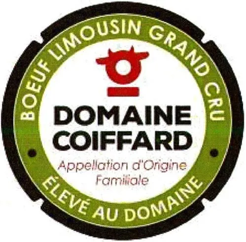 DOMAINE COIFFARD Appellation d'Origine Familiale BOEUF LIMOUSIN GRAND CRU ÉLEVÉ AU DOMAINE