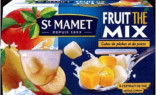 ST MAMET DEPUIS 1953 FRUIT THÉ MIX Cubes de pêches et de poires