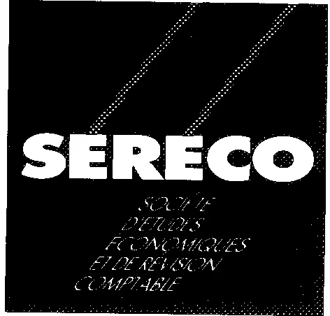 SERECO STE D'ETUDES ECONOMIQUES ET DE REVISION COMPTABLE