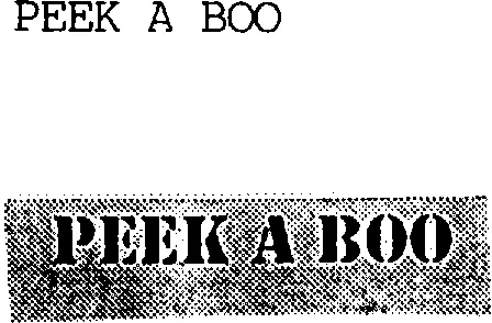 PEEK A BOO