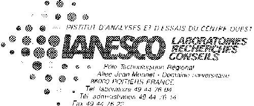 INSTITUT D'ANALYSES ET D'ESSAIS DU CENTRE-OUEST IANESCO