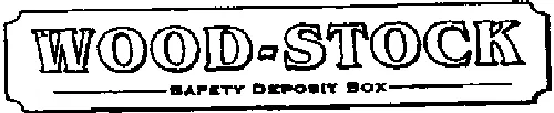 WOOD-STOCK SAFETY DEPOSIT BOX