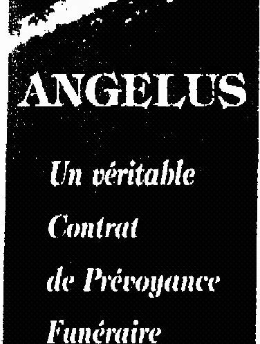 ANGELUS UN VERITABLE CONTRAT DE PREVOYANCE FUNERAIRE