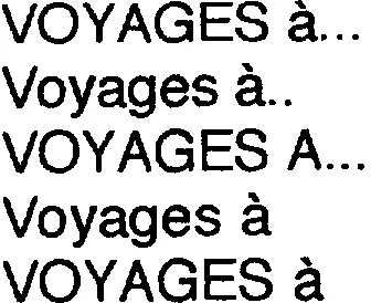 VOYAGES A...