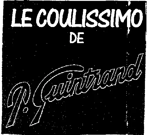 LE COULISSIMO DE P. GUINTRAND