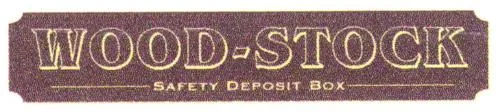 WOOD-STOCK SAFETY DEPOSIT BOX