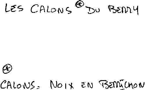 LES CALONS DU BERRY CALONS NOIX EN BERRICHOM