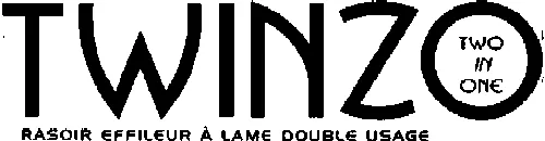 TWINZO TWO IN ONE RASOIR EFFILEUR A LAME DOUBLE USAGE