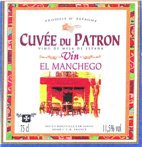 CUVEE DU PATRON VIN EL MANCHEGO