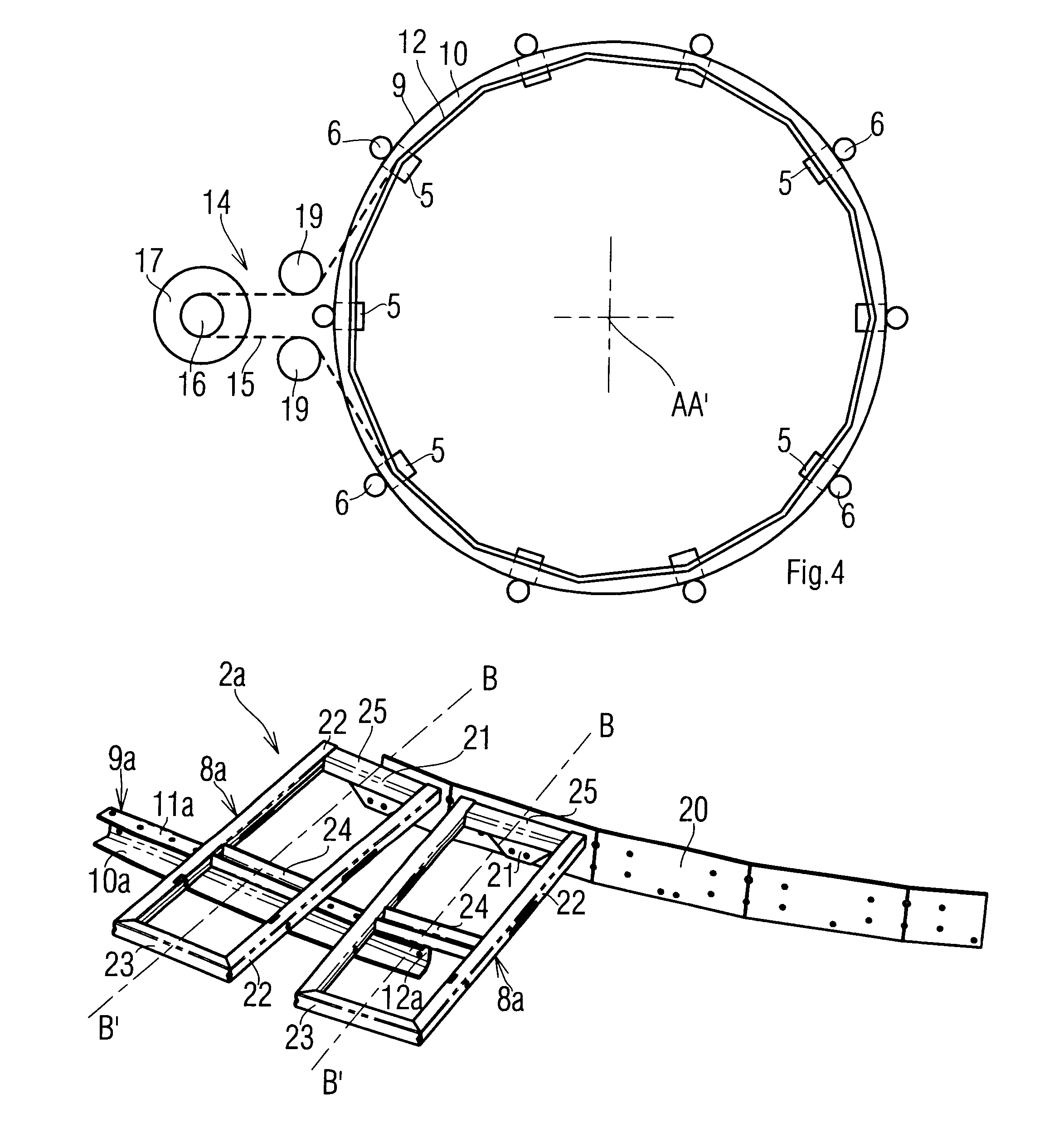 Quai rotatif pour installation de traite d'animaux d'elevage et installation le comportant