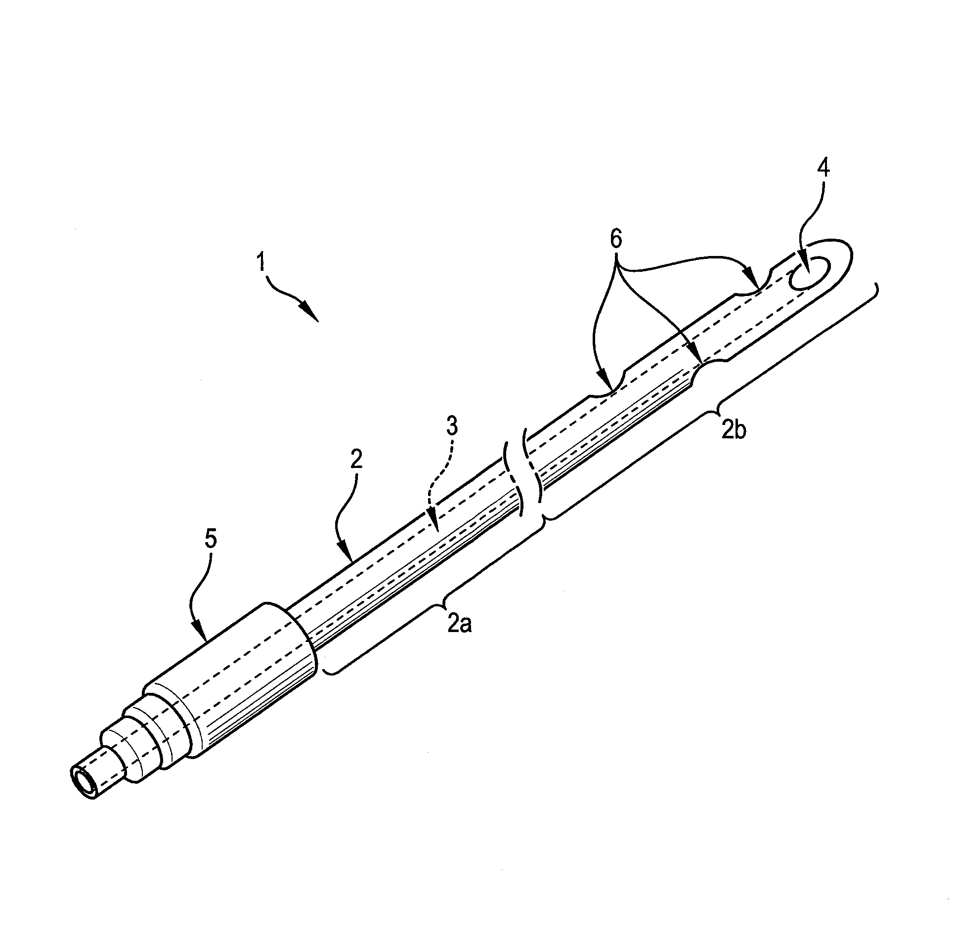 Sonde pour drainage sous-cutane lors d'eveinage