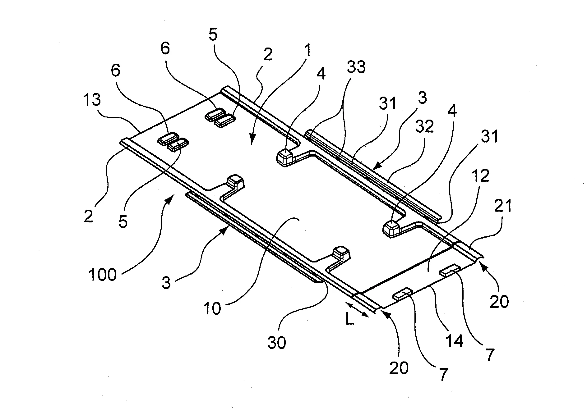 Dispositif support de panneaux photovoltaiques sur une toiture, comprenant un caisson presentant des ailes supports prevues pour disposer les panneaux bord a bord