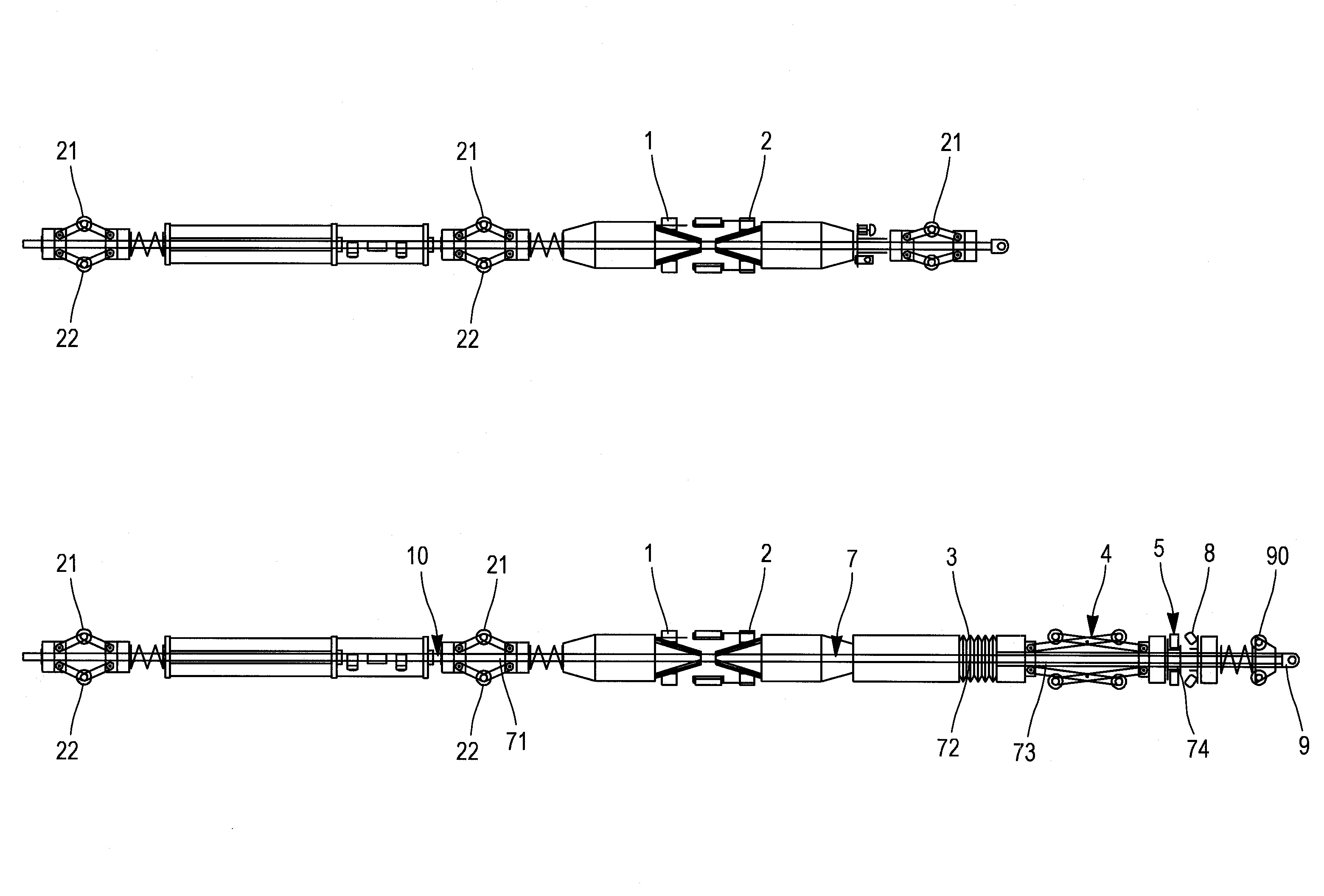Dispositif de bridage et de meulage de la surface interne de pieces tubulaires, procede associe