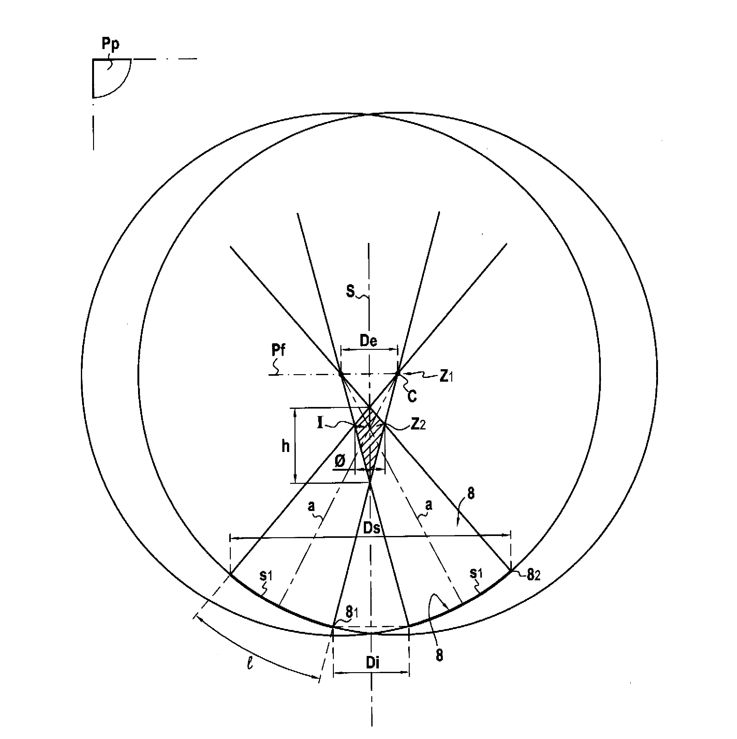 Sonde de therapie pour le traitement de tissus par l'intermediaire d'ondes ultrasonores focalisees croisees
