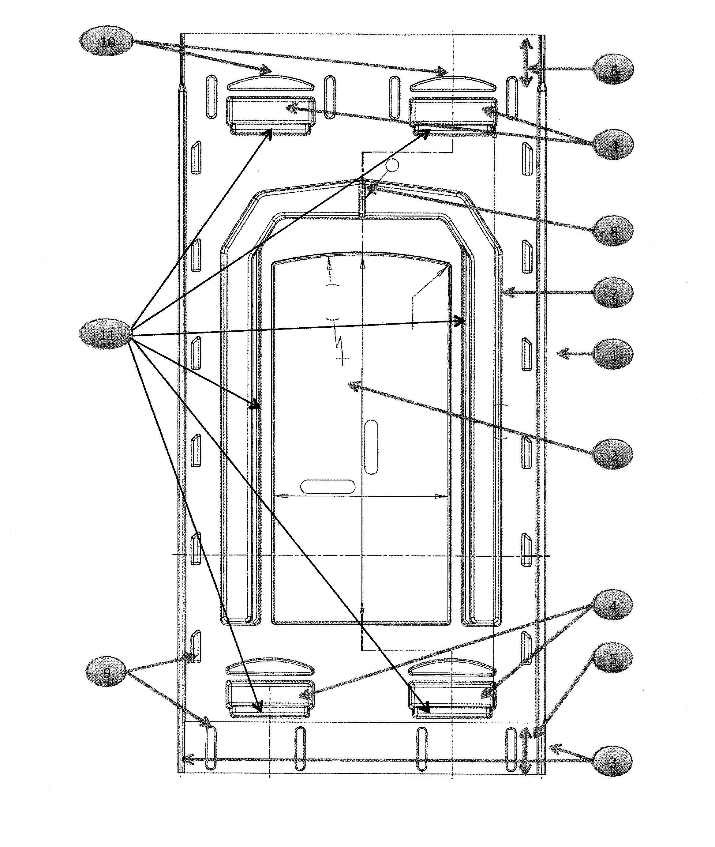 Plaque de support, d'integration et de fixation de panneaux photovoltaiques
