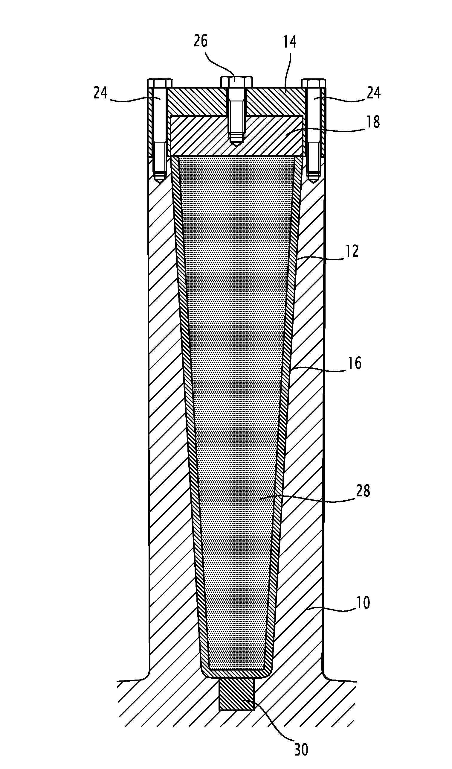 Systeme de fixation d'elements magnetiques dans une machine electrique a aimants permanents.