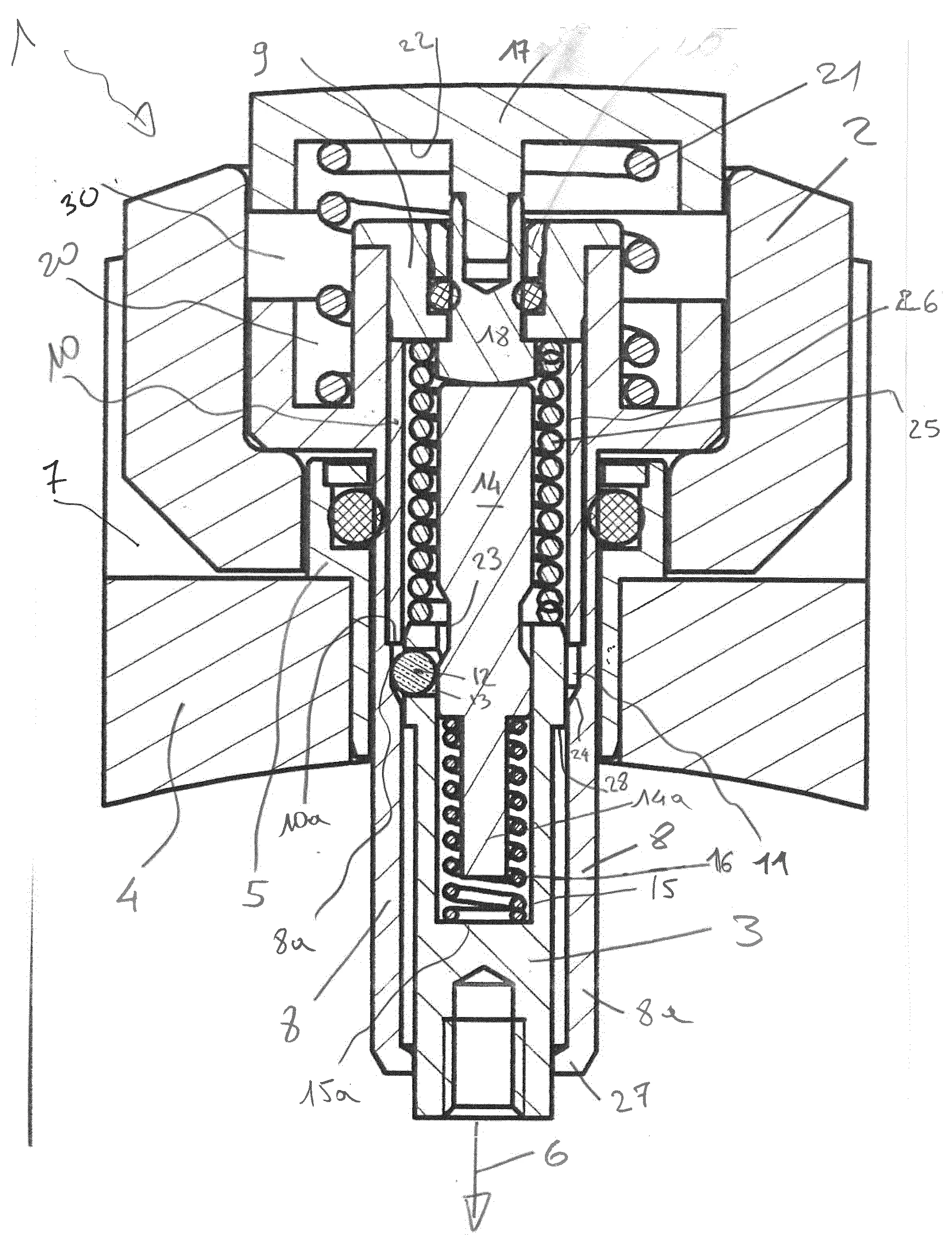 Ensemble de couronne de remontoir de montre a effet telescopique par declenchement automatique