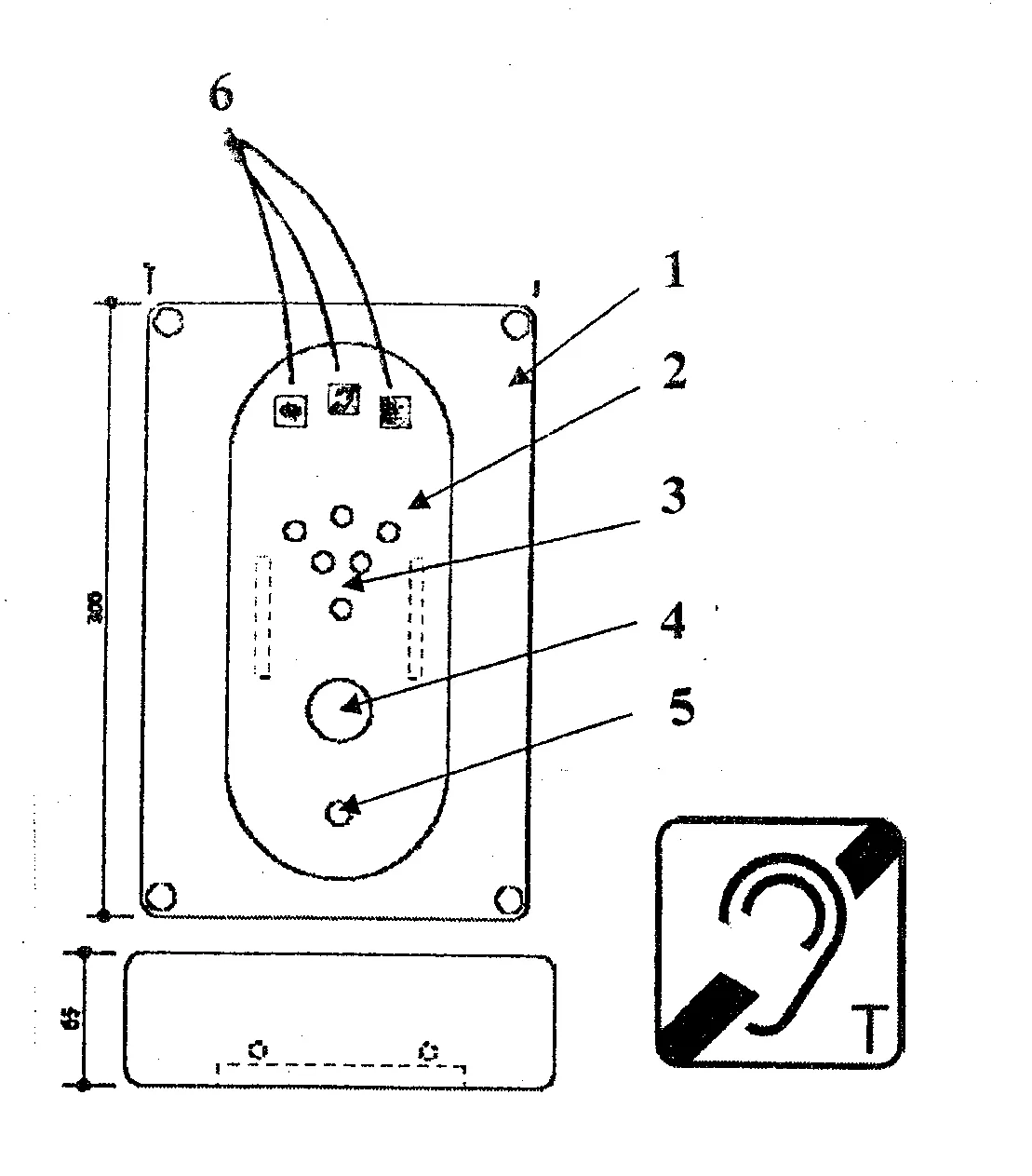 Borne de communication, par exemple, platine de rue