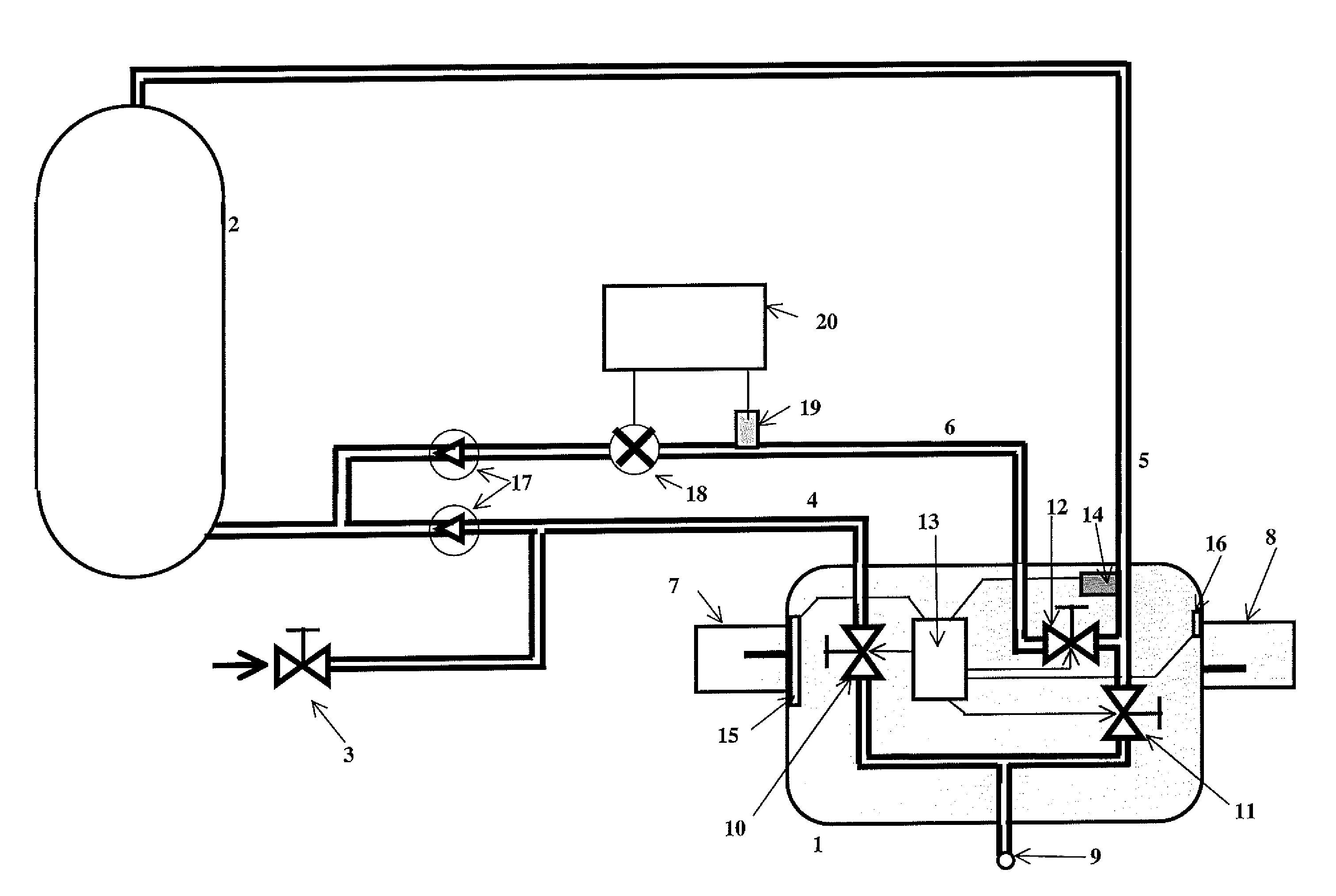 Mitigeur thermostatique electrique avec recyclage de l'eau