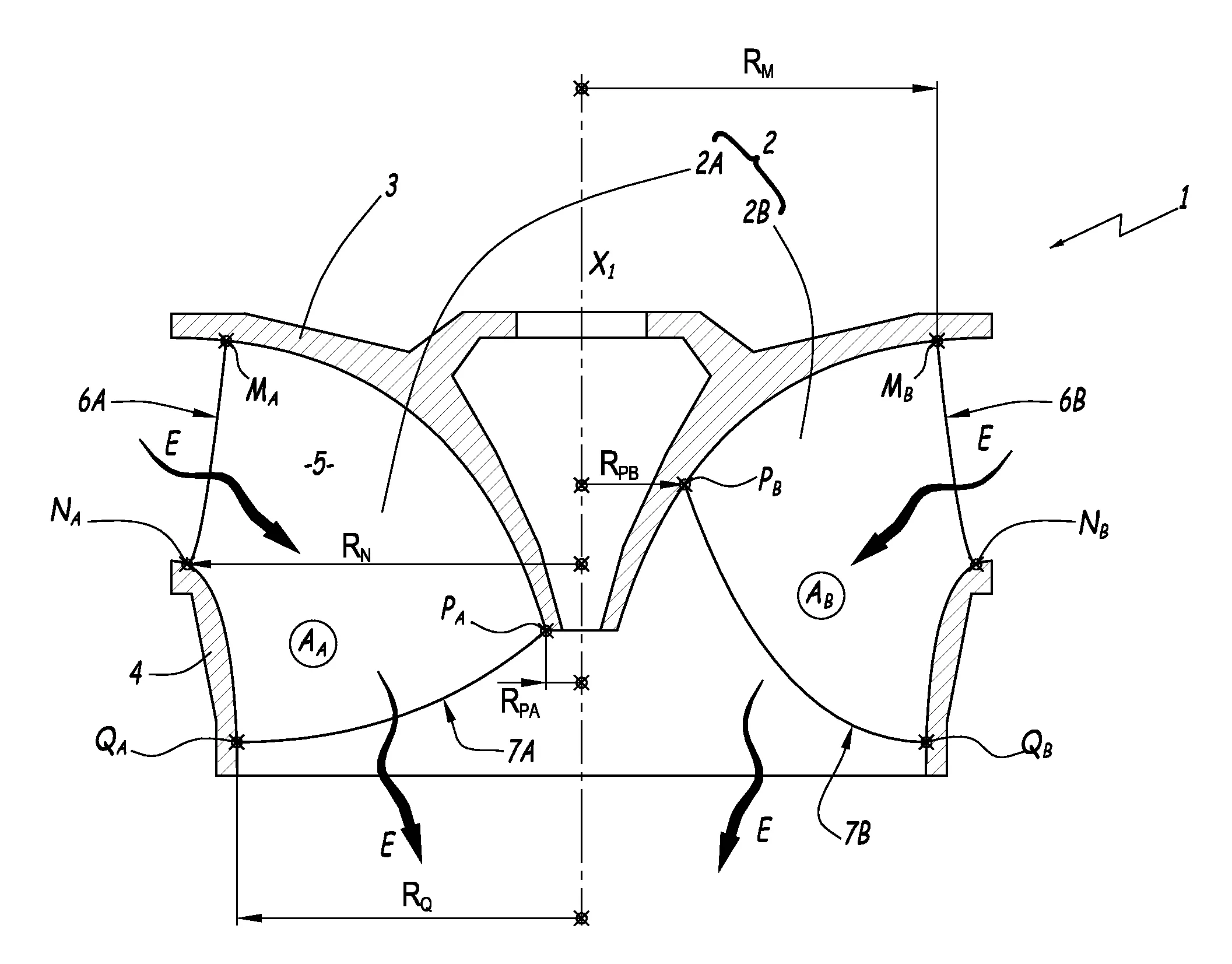 Roue de type francis pour turbine et installation de conversion d'energie comprenant une telle roue