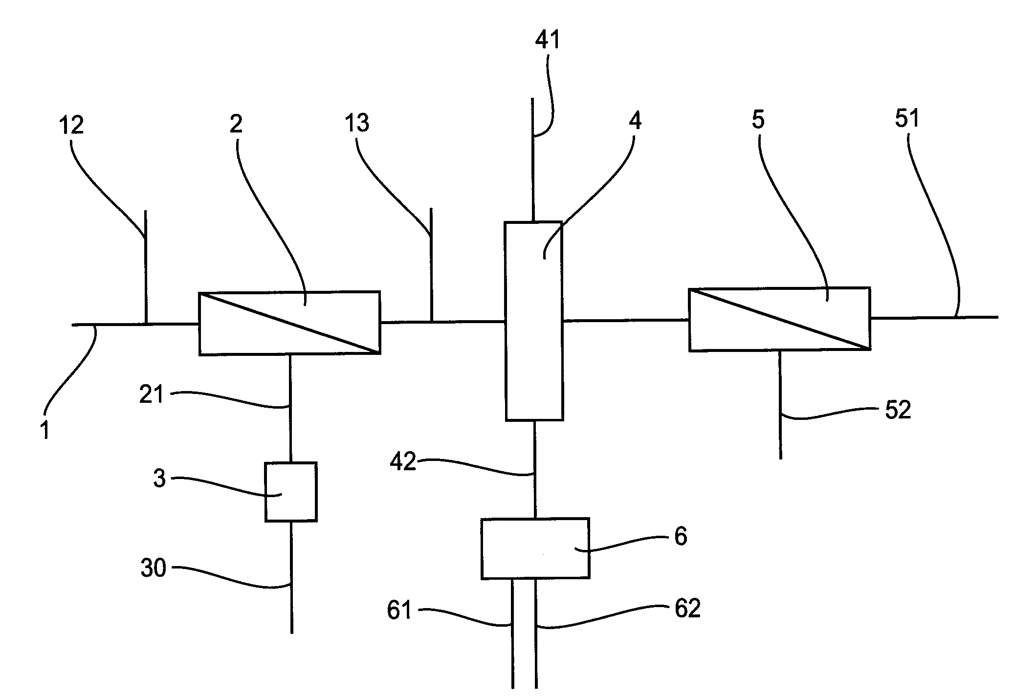 Procede de traitement d'eaux industrielles par separation physique, adsorption sur resine et osmose inverse, et installation correspondante