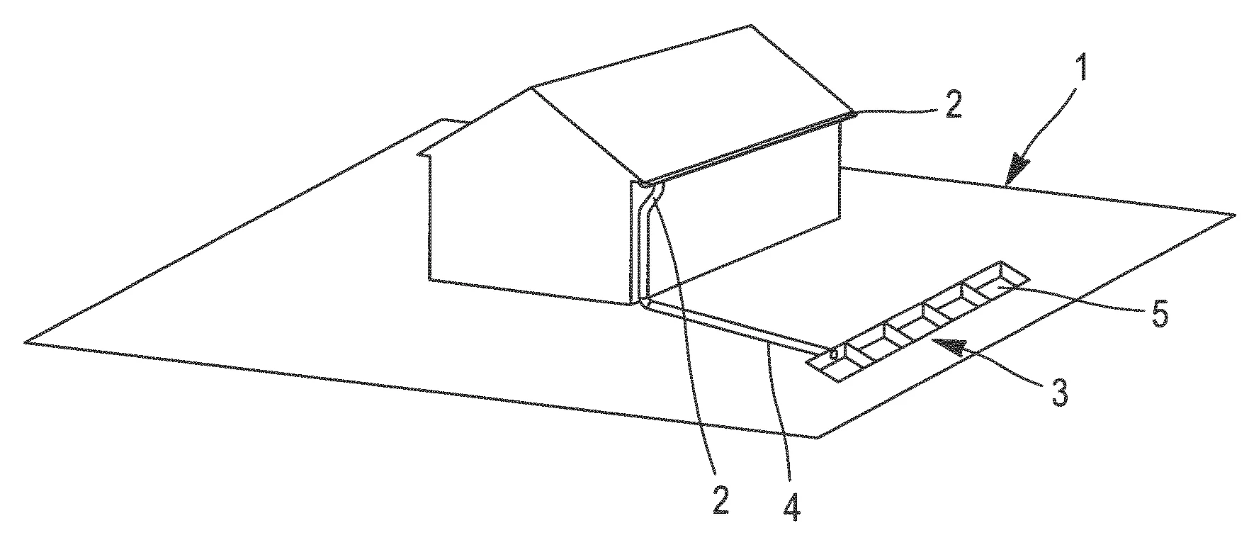 Dispositif de gestion des eaux pluviales d'une parcelle et procede d'installation associe.